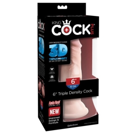 Фаллос King Cock Plus 6&quot; Triple Density