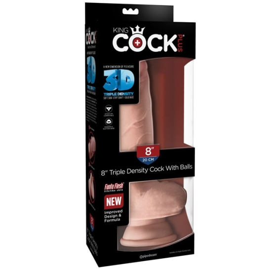Фаллос King Cock Plus 8" Triple Density